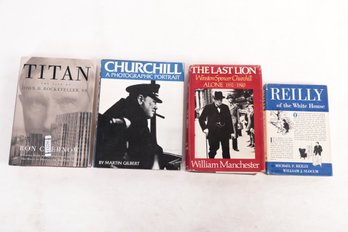 History:  Biography Lot Churchill, Rockefeller By Chernow, Etc.