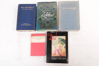 Women: Mixed Book Lot Of  Titles Including Mrs. Brooks & Her Cicle