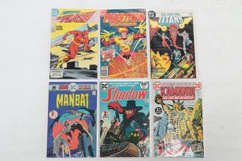 Lot Of 6 DC Comic Books First Issues #1 Firestorm Flash Kamandi Shadow Manbat New Teen Titans