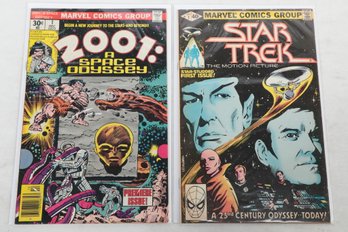 Lot Of 2 First Issues Marvel Comic Books 2001 A Space Odyssey And Star Trek
