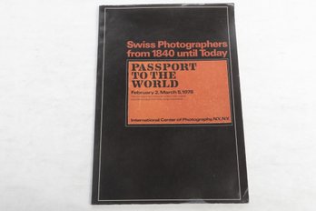 EXHIBITION BOOKLET, Passport To The World February 2, March 5, 1978