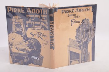 JUDAICA: ART BOOK Pirke Aboth Sayings Of The Fathers With DJ