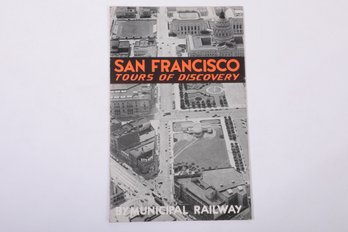 EPHEMERA:   Map, San Francisco Tours Of Discovery Municipal Railway