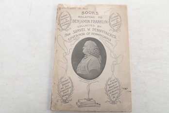 Franklin: 1901 PENNYPACKERI  Catalog Legendary Book Auction
