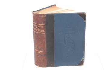 Leather Binding. Moses Kings 1891 Handbook If U. S., 51  Maps