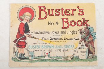 Advertising Booklet Buster's No. 4 Book Of Instructive Jokes And Jingles PUBLISHED BY The Brown Shoe Co ST. LO