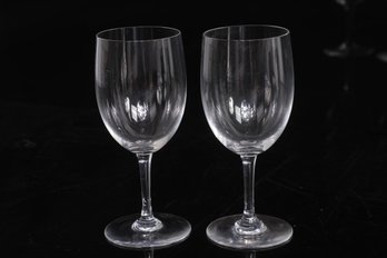 Set Of Two Baccarat Vine Glasses  6.5' TALL