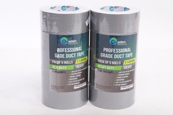 Lot Of 2 Eden Products Duct Tape Heavy Duty Waterproof Bulk 10 Rolls Total