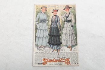 Early Womens Fashion Illustrated  Catalog