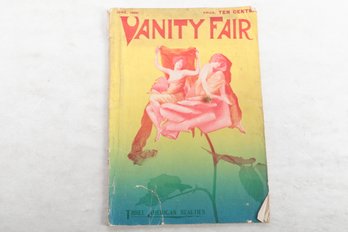 (Women) June 1900 Vanity Fair Magazine  Illustrated By Unusual Photo Montage Of Two Scantily Clad Ladies