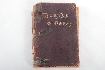 Antique Leather Bound Burns's Poems