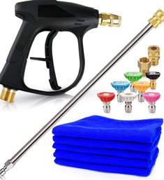 2 Scuddles Pressure Washer Gun, With M22 Adapter Fitting, 13' Pressure Washer Wand