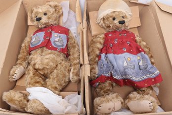 2 Large  Barton's Creek Collection Teddy Bears In Original Boxes