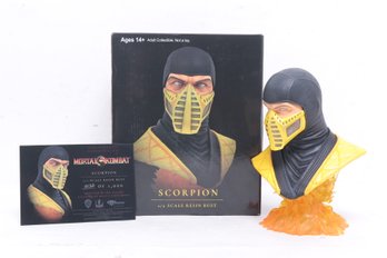 Mortal Kombat 'Scorpion' 1/2 Scale Resin Bust W/Original Box & COA 0112 Of 1000