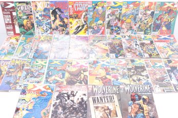 34 Marvel Comic Books: X-Factor, Wolverine, X-Force