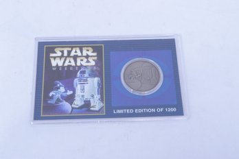 2001 Disney Star Wars Weekends R2-D2 & SORCERER MICKEY COIN Limited Edition 1200