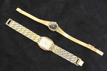 2 Vintage Pre Owned Oleg Cassini Quartz Watches