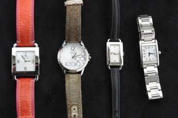4 Pre Owned Coach Designer Watches