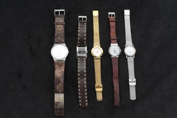 5 Pre Owned Skagen Denmark Designer Watches