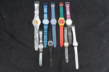 9 Vintage Pre Owned Swatch Designer Watches