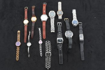 13 Vintage Pre Owned Fossil Designer Watches