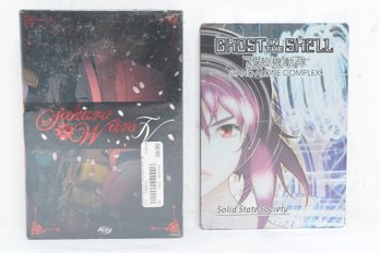 Factory Sealed Sakura Wars 5 Disc Set & Pre Owned Ghost In The Shell Solid State Society 3 Disc Set