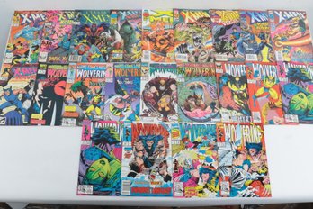 22 Pre Owned X-men & Wolverine Marvel Comic Books