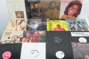 15 Mixed Genre Vinyl Records Liberace, Grover Washington, Ray Charles Ect.