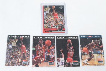5 Michael Jordan Basketball Cards