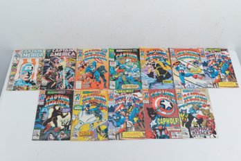 12 Captain America Marvel Comic Books