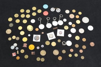 Large Group Of Vintage Miscellaneous Of Souvenir & Novelty Tokens