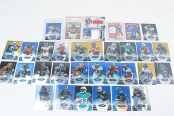 Assorted NFL Cards From 2000, Including PSA Graded Peter Warrick Rookie Mint 9