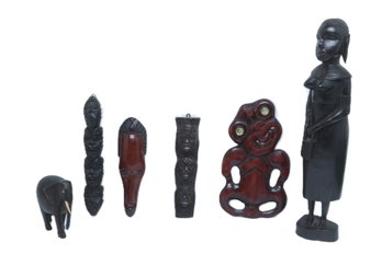 Miscellaneous Tribal Carvings From: African, Maori & More