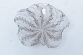Salviati Murono & Zanfirico Aventurine Art Glass Bowl
