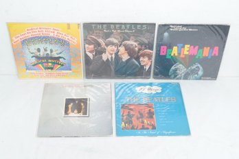 5 Original Beatles Vinyl LPs: Magical Mystery Tour, Rarities, Rock N' Roll Music Vol. 2 & More!!!