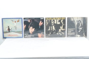 4-vintage Rolling Stones Vinyl LPs 'out Of Our Heads', Now, December's Children, Etc.