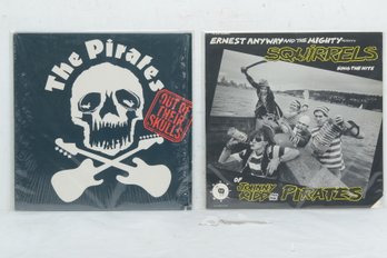 2-vintage Punk Vinyl LPs 'the Pirates' Out Of Their Skulls & Ernest Anyway And The Mighty Squirrels