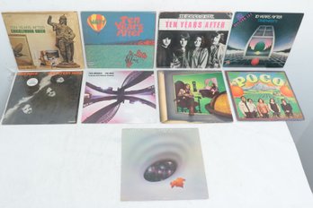 9-vintage Vinyl LPs Ten Years After, The Nice, Poco, Etc.