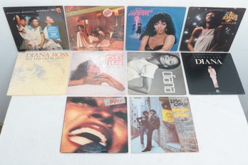 10-vintage Vinyl LPs Donna Summer, Diana Ross, Pointer Sisters, Etc.