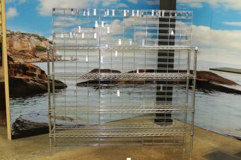 NSF 6ft X 12  48 Tall Metal Wire Shelving With Slat Grid