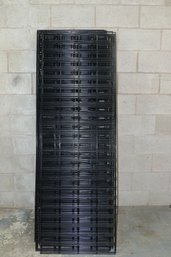 Lot Of 6 Slat Grid Panel Black 72' X 24'
