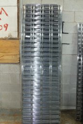 Lot Of 10  Chrome Slat Grid Panel 72' X 24'