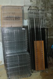 Large Group Of Assorted NSF Metal Shelving 2'x2' And More