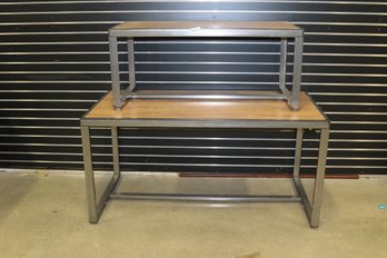 Lot Of 2 Metal Store Display Tables