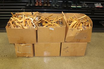 Large Lot Of Wood Hangers