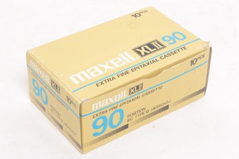 Box Of 10 Vintage Maxell XLII 90 Cassette Tapes Factory Sealed