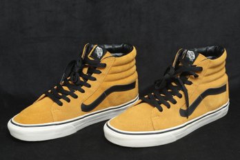 Vans Sk8 Hi Top Mustard Sued W/Black (Size 9)