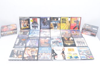 36 Sealed Mixed Genre DVDs: The Godfather, Kill Bill, The Craft, Mr. & Mrs. Smith & Many More