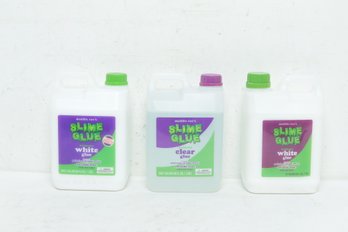 3 Gallons Of Maddie Rae's Slime Glue: 2 White & 1 Clear