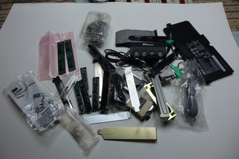 Geek Drawer - Parts For Computer Enthusiast - Memory, Connectors, Etc.  Removed During Upgrades